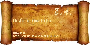 Brém Amelita névjegykártya